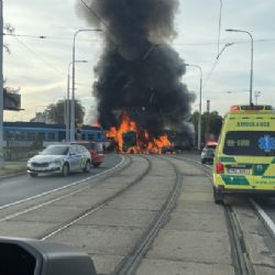 Tramvajová trať v Olomouci, kterou v říjnu poškodil požár, je opět v provozu