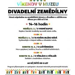 Národní zemědělské muzeum připravilo divadelní dílny pro zvídavé děti