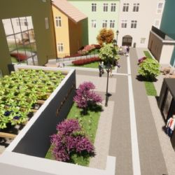 V termínu od 23. srpna do poloviny prosince 2023 bude probíhat v  Novém Jičíně revitalizace Laudonova nádvoří, ve dvorním prostoru za měšťanskými domy č. p. 45, 44 a 43.